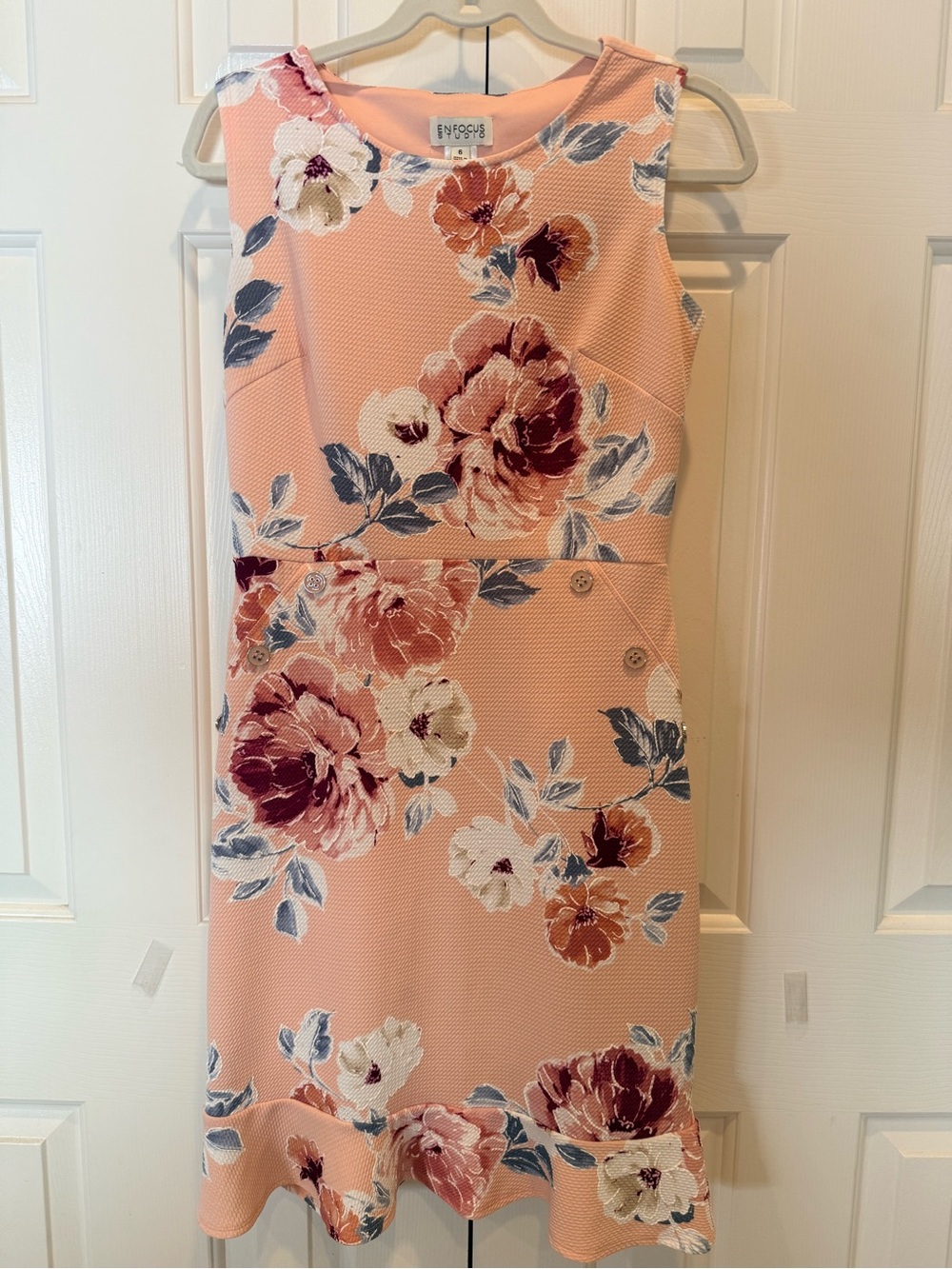 Enfocus Studio Pink Floral Sleeveless Sheath Dress 👗